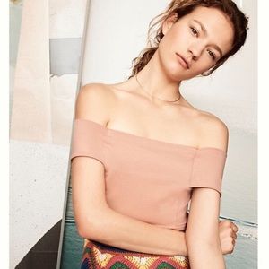 Anthropologie Delette Ponte blush top